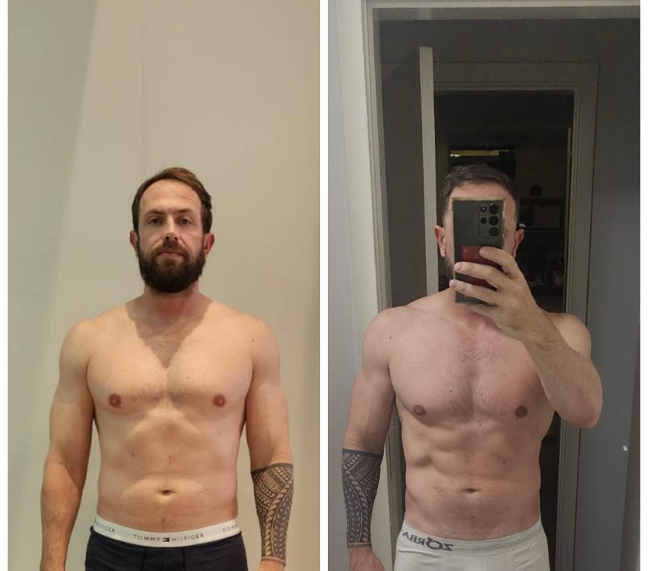 Transformação de João: antes e depois